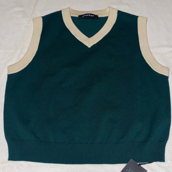Women’s Kith Green Sweater Vest - Picture 1 of 5